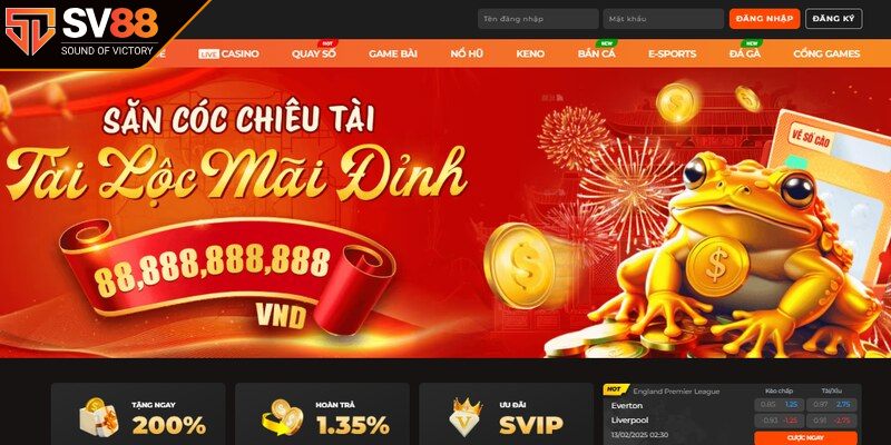 SV88 là thế giới game giải trí cá cược đỉnh cao